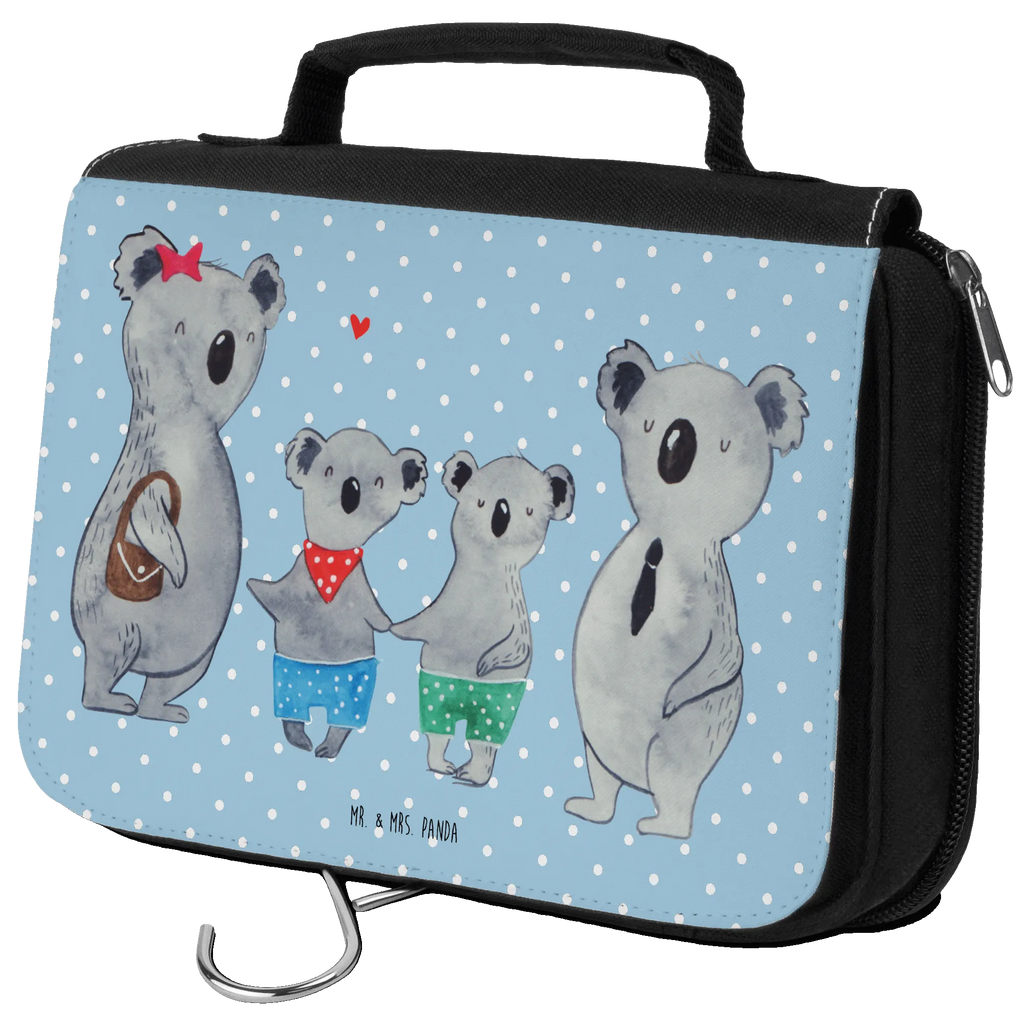 Kulturbeutel Koala Familie zwei Kulturbeutel, Zum Aufhängen, Waschtasche, Kosmetiktasche, Damen, Herren, Aufbewahrungstasche, Schminktasche, Kosmetikbeutel, Organizer, Kulturtasche, Schminkutensil, Familie, Vatertag, Muttertag, Bruder, Schwester, Mama, Papa, Oma, Opa, Koala, Koalabär, beste Familie, Familienzeit, Familienleben, Koalafamilie, Lieblingsfamilie