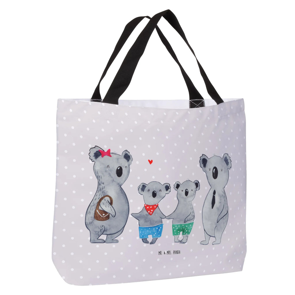 Shopper Koala Familie zwei Beutel, Einkaufstasche, Tasche, Strandtasche, Einkaufsbeutel, Shopper, Schultasche, Freizeittasche, Tragebeutel, Schulbeutel, Alltagstasche, Familie, Vatertag, Muttertag, Bruder, Schwester, Mama, Papa, Oma, Opa, Koala, Koalabär, beste Familie, Familienzeit, Familienleben, Koalafamilie, Lieblingsfamilie