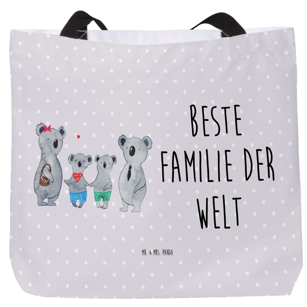 Shopper Koala Familie zwei Beutel, Einkaufstasche, Tasche, Strandtasche, Einkaufsbeutel, Shopper, Schultasche, Freizeittasche, Tragebeutel, Schulbeutel, Alltagstasche, Familie, Vatertag, Muttertag, Bruder, Schwester, Mama, Papa, Oma, Opa, Koala, Koalabär, beste Familie, Familienzeit, Familienleben, Koalafamilie, Lieblingsfamilie