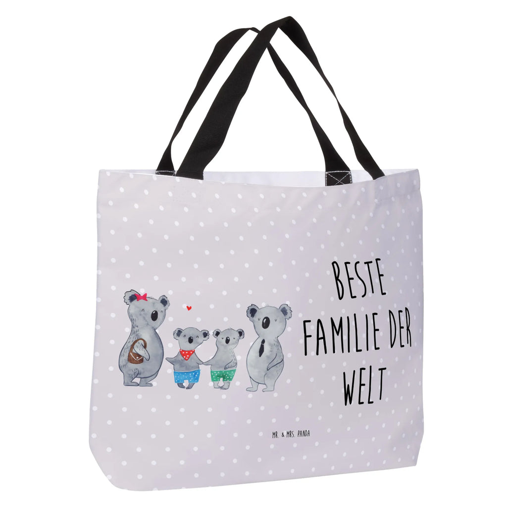 Shopper Koala Familie zwei Beutel, Einkaufstasche, Tasche, Strandtasche, Einkaufsbeutel, Shopper, Schultasche, Freizeittasche, Tragebeutel, Schulbeutel, Alltagstasche, Familie, Vatertag, Muttertag, Bruder, Schwester, Mama, Papa, Oma, Opa, Koala, Koalabär, beste Familie, Familienzeit, Familienleben, Koalafamilie, Lieblingsfamilie