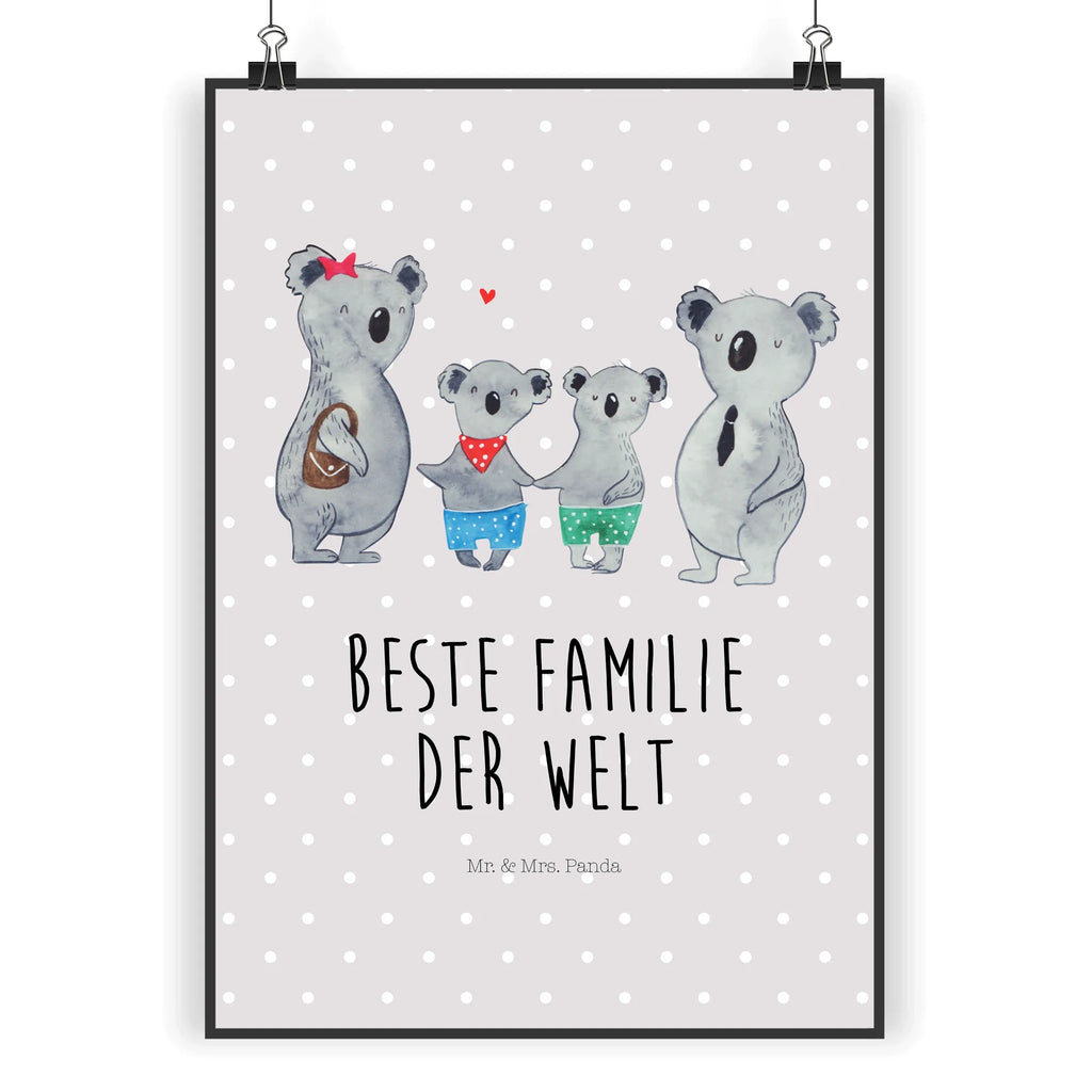 Poster Koala Familie zwei Poster, Wandposter, Bild, Wanddeko, Küchenposter, Kinderposter, Wanddeko Bild, Raumdekoration, Wanddekoration, Handgemaltes Poster, Mr. & Mrs. Panda Poster, Designposter, Kunstdruck, Posterdruck, Familie, Vatertag, Muttertag, Bruder, Schwester, Mama, Papa, Oma, Opa, Koala, Koalabär, beste Familie, Familienzeit, Familienleben, Koalafamilie, Lieblingsfamilie