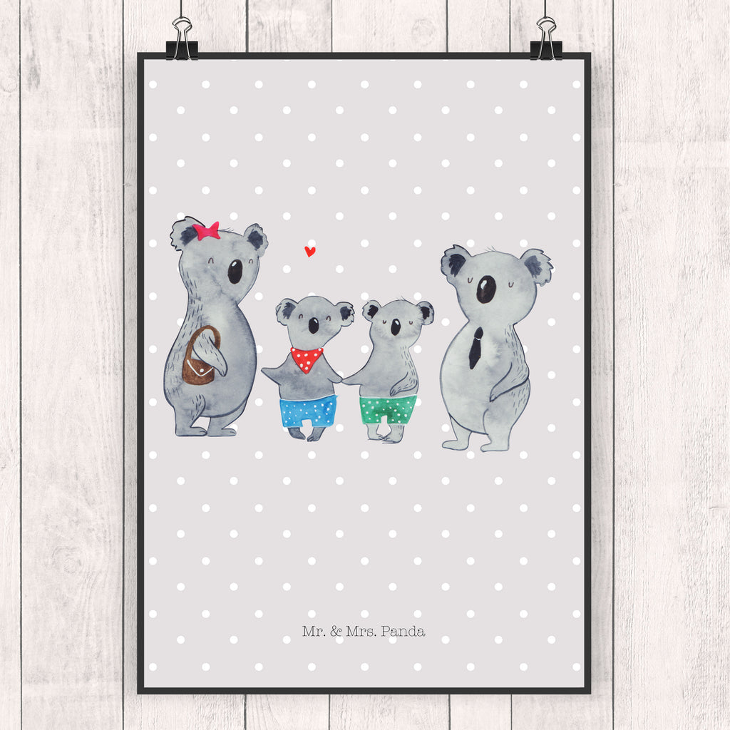 Poster Koala Familie zwei Poster, Wandposter, Bild, Wanddeko, Küchenposter, Kinderposter, Wanddeko Bild, Raumdekoration, Wanddekoration, Handgemaltes Poster, Mr. & Mrs. Panda Poster, Designposter, Kunstdruck, Posterdruck, Familie, Vatertag, Muttertag, Bruder, Schwester, Mama, Papa, Oma, Opa, Koala, Koalabär, beste Familie, Familienzeit, Familienleben, Koalafamilie, Lieblingsfamilie