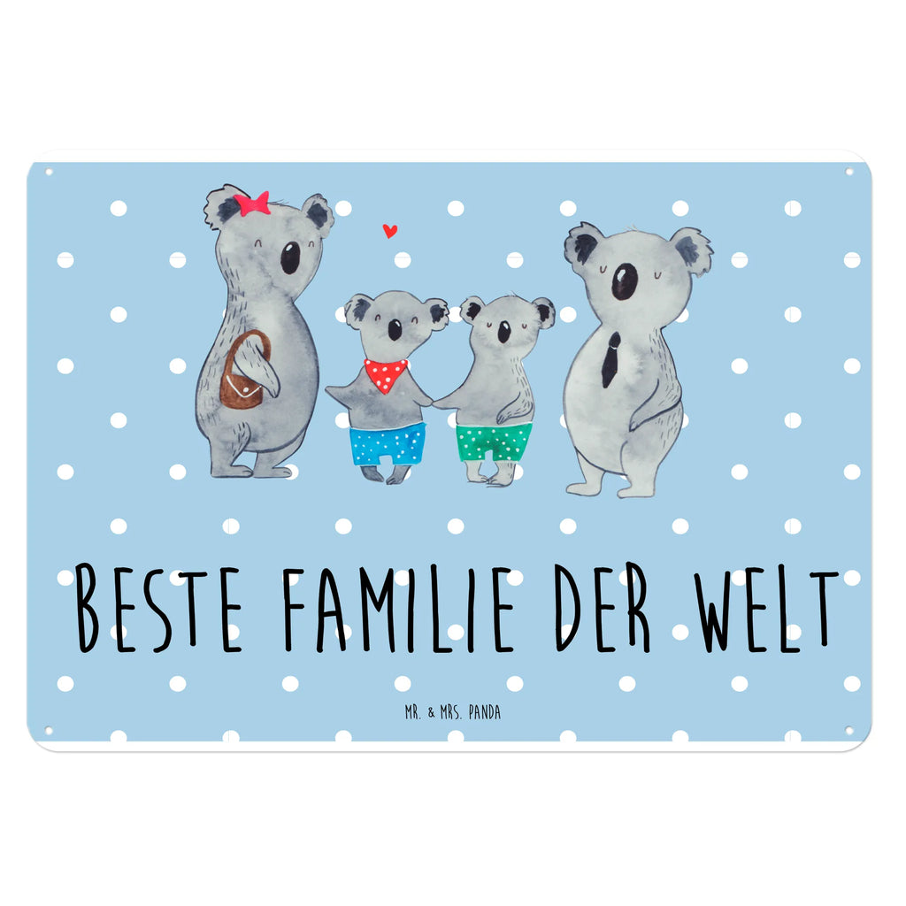 Blechschild Koala Familie zwei Blechschild, Metallschild, Geschenk Schild, Schild, Magnet-Metall-Schild, Deko Schild, Wandschild, Wand-Dekoration, Türschild, Familie, Vatertag, Muttertag, Bruder, Schwester, Mama, Papa, Oma, Opa, Koala, Koalabär, beste Familie, Familienzeit, Familienleben, Koalafamilie, Lieblingsfamilie