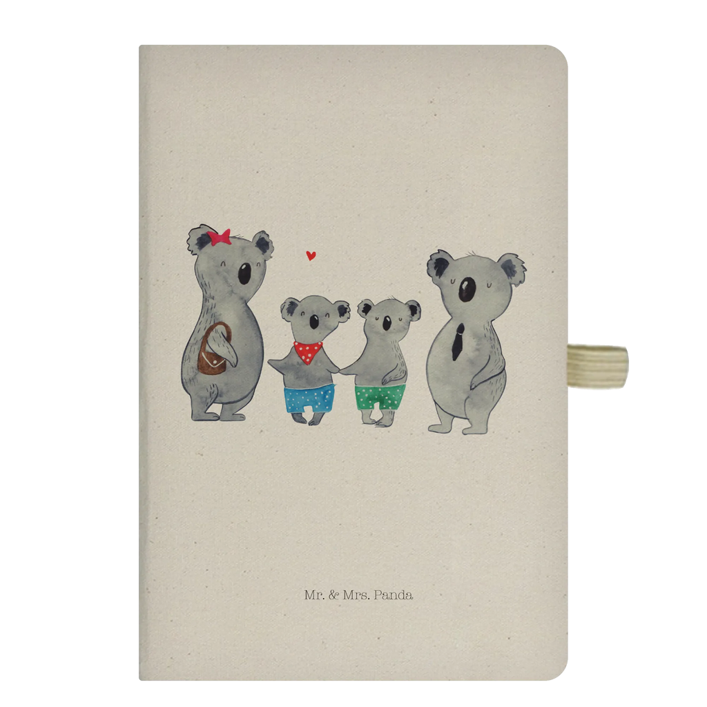 Baumwoll Notizbuch Koala Familie zwei Notizen, Eintragebuch, Tagebuch, Notizblock, Adressbuch, Journal, Kladde, Skizzenbuch, Notizheft, Schreibbuch, Schreibheft, Familie, Vatertag, Muttertag, Bruder, Schwester, Mama, Papa, Oma, Opa, Koala, Koalabär, beste Familie, Familienzeit, Familienleben, Koalafamilie, Lieblingsfamilie