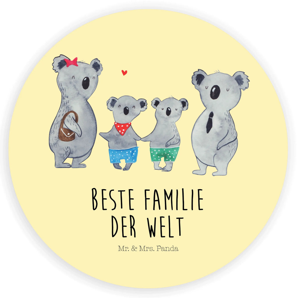 Rund Aufkleber Koala Familie zwei Sticker, Aufkleber, Etikett, Kinder, rund, Familie, Vatertag, Muttertag, Bruder, Schwester, Mama, Papa, Oma, Opa, Koala, Koalabär, beste Familie, Familienzeit, Familienleben, Koalafamilie, Lieblingsfamilie