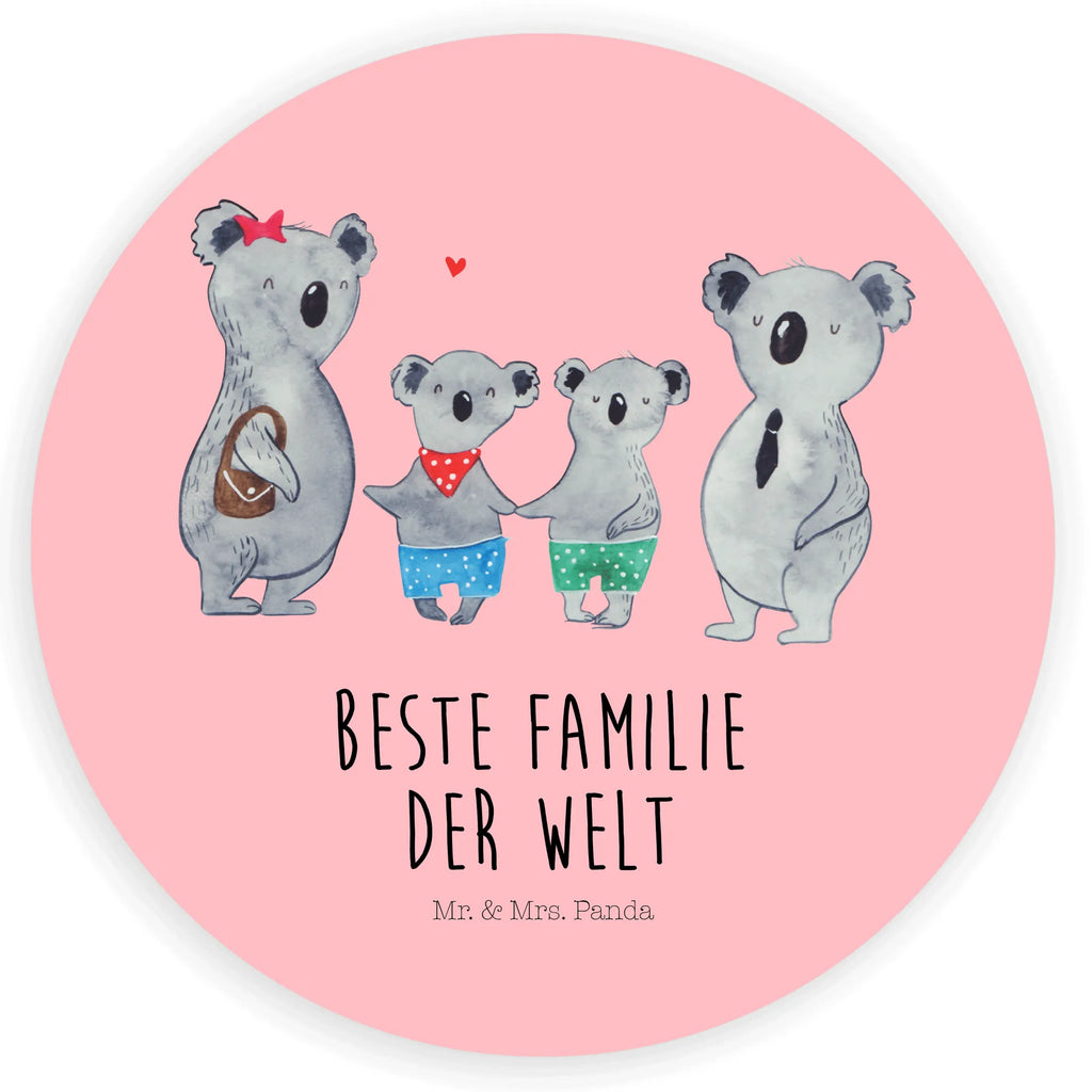 Rund Aufkleber Koala Familie zwei Sticker, Aufkleber, Etikett, Kinder, rund, Familie, Vatertag, Muttertag, Bruder, Schwester, Mama, Papa, Oma, Opa, Koala, Koalabär, beste Familie, Familienzeit, Familienleben, Koalafamilie, Lieblingsfamilie