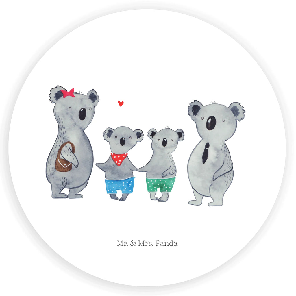 Rund Aufkleber Koala Familie zwei Sticker, Aufkleber, Etikett, Kinder, rund, Familie, Vatertag, Muttertag, Bruder, Schwester, Mama, Papa, Oma, Opa, Koala, Koalabär, beste Familie, Familienzeit, Familienleben, Koalafamilie, Lieblingsfamilie