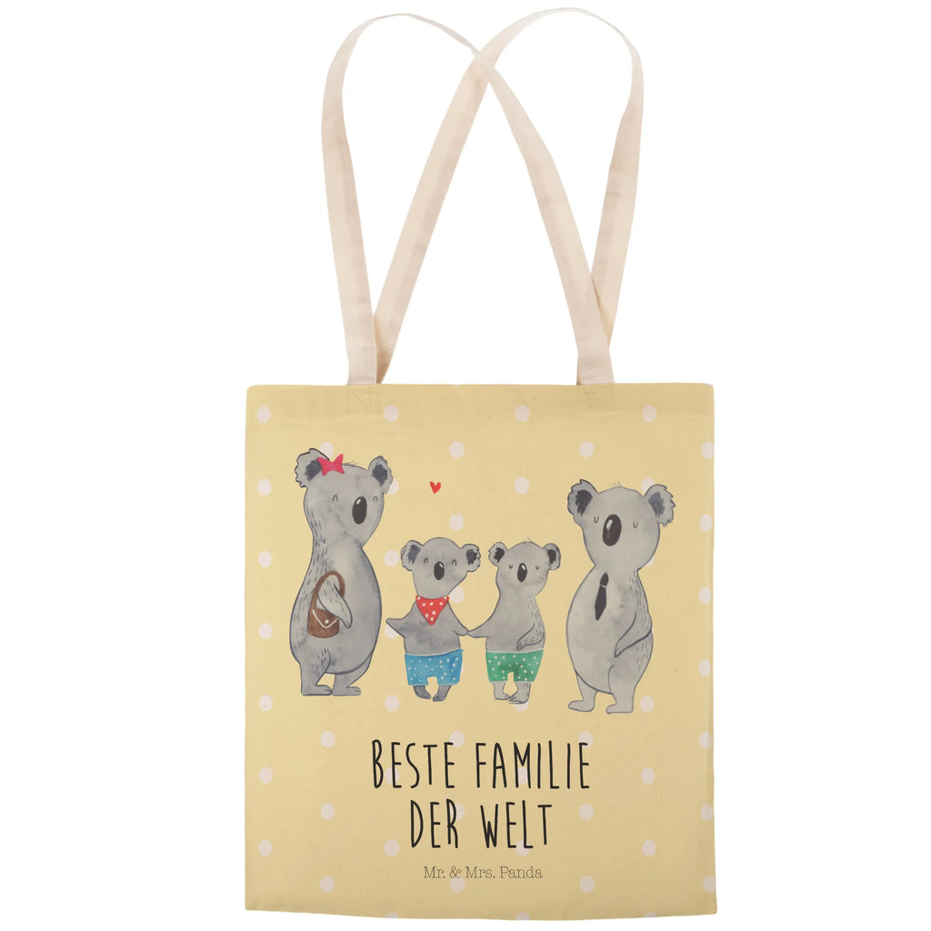 Einkaufstasche Koala Familie zwei Tragetasche, Tasche, Beutel, Stofftasche, Baumwolltasche, Umhängetasche, Shopper, Einkaufstasche, Beuteltasche, Familie, Vatertag, Muttertag, Bruder, Schwester, Mama, Papa, Oma, Opa, Koala, Koalabär, beste Familie, Familienzeit, Familienleben, Koalafamilie, Lieblingsfamilie