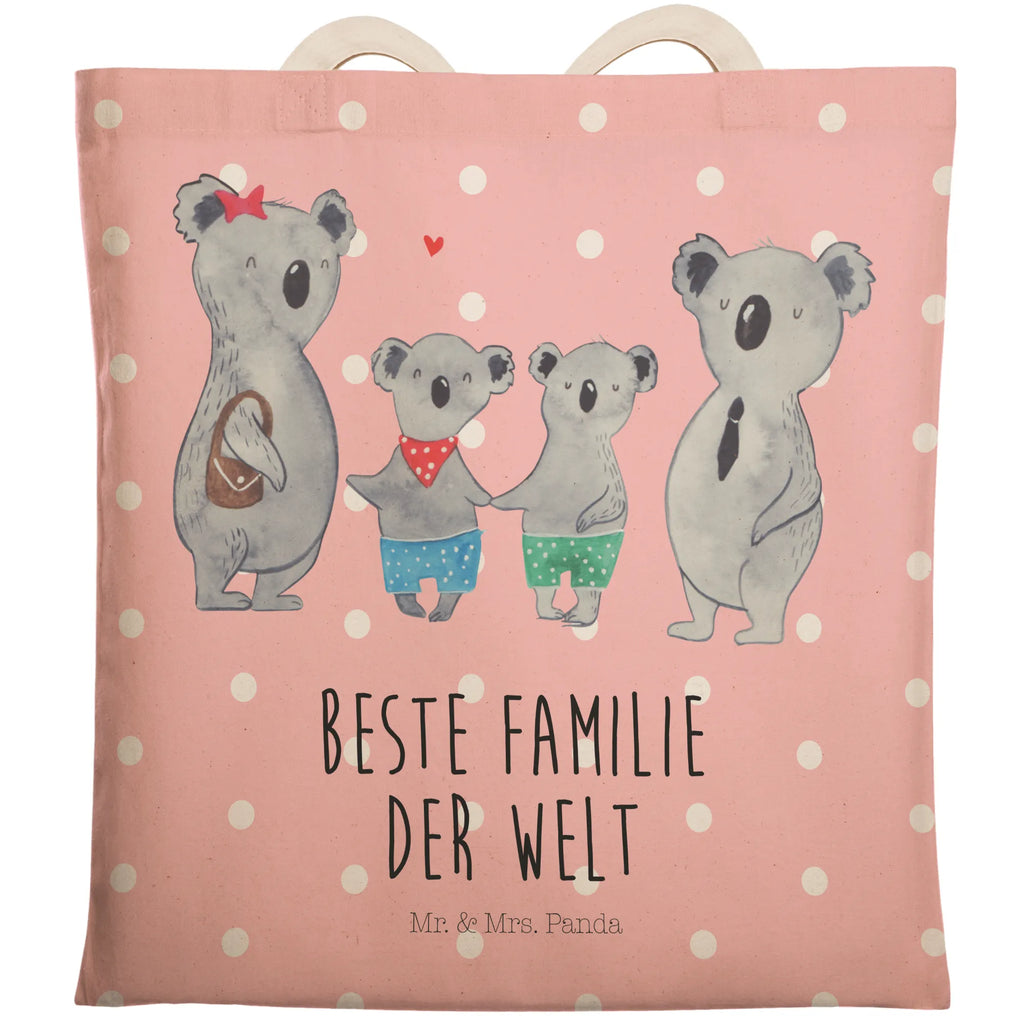 Einkaufstasche Koala Familie zwei Tragetasche, Tasche, Beutel, Stofftasche, Baumwolltasche, Umhängetasche, Shopper, Einkaufstasche, Beuteltasche, Familie, Vatertag, Muttertag, Bruder, Schwester, Mama, Papa, Oma, Opa, Koala, Koalabär, beste Familie, Familienzeit, Familienleben, Koalafamilie, Lieblingsfamilie