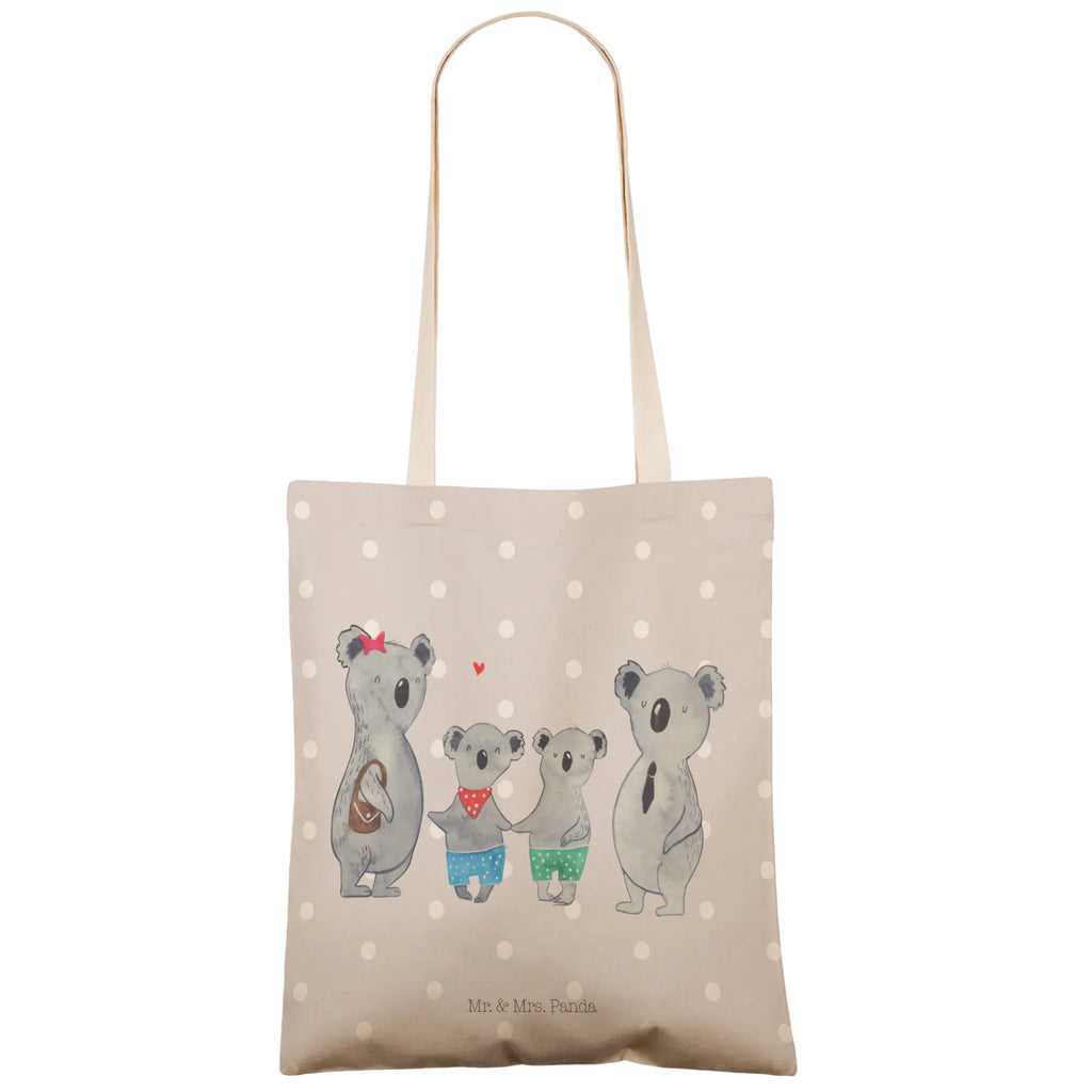 Einkaufstasche Koala Familie zwei Tragetasche, Tasche, Beutel, Stofftasche, Baumwolltasche, Umhängetasche, Shopper, Einkaufstasche, Beuteltasche, Familie, Vatertag, Muttertag, Bruder, Schwester, Mama, Papa, Oma, Opa, Koala, Koalabär, beste Familie, Familienzeit, Familienleben, Koalafamilie, Lieblingsfamilie