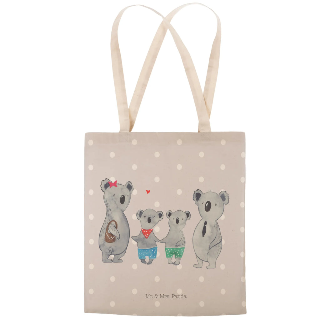 Einkaufstasche Koala Familie zwei Tragetasche, Tasche, Beutel, Stofftasche, Baumwolltasche, Umhängetasche, Shopper, Einkaufstasche, Beuteltasche, Familie, Vatertag, Muttertag, Bruder, Schwester, Mama, Papa, Oma, Opa, Koala, Koalabär, beste Familie, Familienzeit, Familienleben, Koalafamilie, Lieblingsfamilie