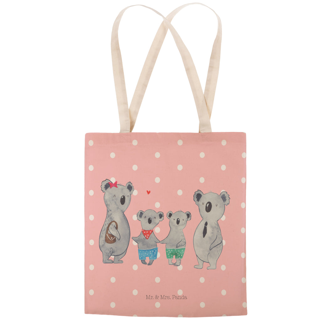 Einkaufstasche Koala Familie zwei Tragetasche, Tasche, Beutel, Stofftasche, Baumwolltasche, Umhängetasche, Shopper, Einkaufstasche, Beuteltasche, Familie, Vatertag, Muttertag, Bruder, Schwester, Mama, Papa, Oma, Opa, Koala, Koalabär, beste Familie, Familienzeit, Familienleben, Koalafamilie, Lieblingsfamilie