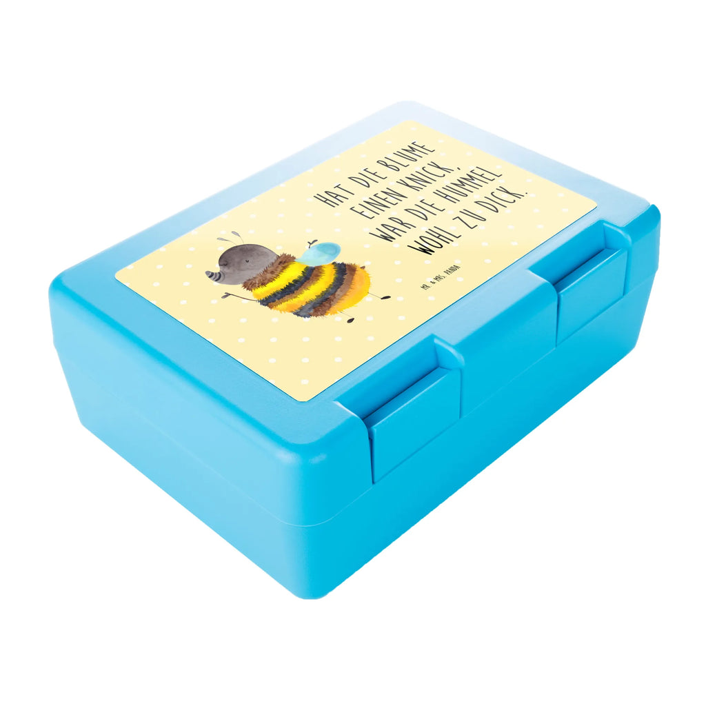 Brotdose Hummel flauschig Brotbox, Snackbox, Lunch box, Butterbrotdose, Brotzeitbox, Tiermotive, Gute Laune, lustige Sprüche, Tiere, Hummel, Flauschig, Biene, Blume, Natur