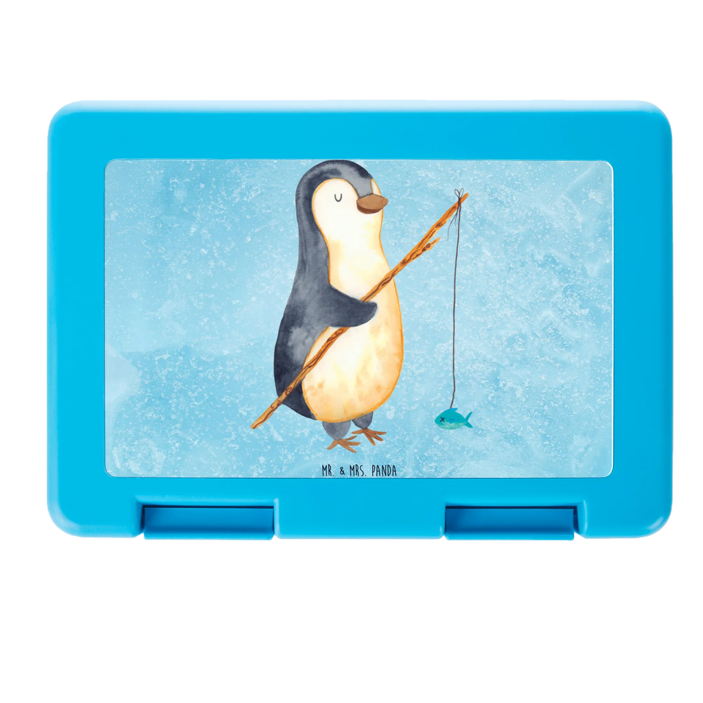 Brotdose Pinguin Angler Brotbox, Snackbox, Lunch box, Butterbrotdose, Brotzeitbox, Pinguin, Pinguine, Angeln, Angler, Tagträume, Hobby, Plan, Planer, Tagesplan, Neustart, Motivation, Geschenk, Freundinnen, Geschenkidee, Urlaub, Wochenende