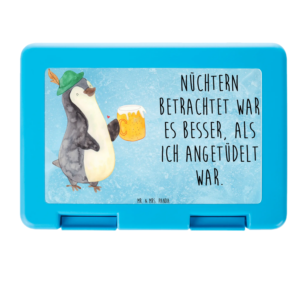 Brotdose Pinguin Bier Brotbox, Snackbox, Lunch box, Butterbrotdose, Brotzeitbox, Pinguin, Pinguine, Bier, Oktoberfest