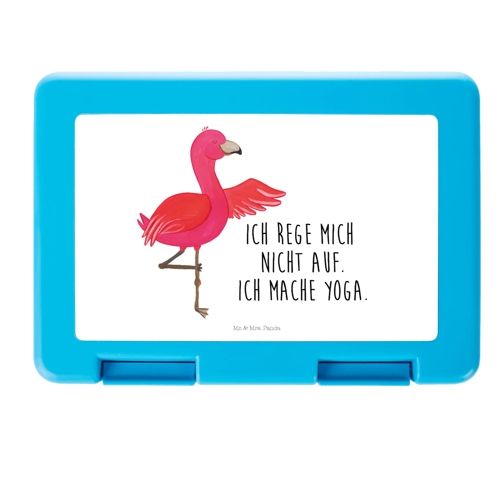 Brotdose Flamingo Yoga Brotbox, Snackbox, Lunch box, Butterbrotdose, Brotzeitbox, Flamingo, Vogel, Yoga, Namaste, Achtsamkeit, Yoga-Übung, Entspannung, Ärger, Aufregen, Tiefenentspannung