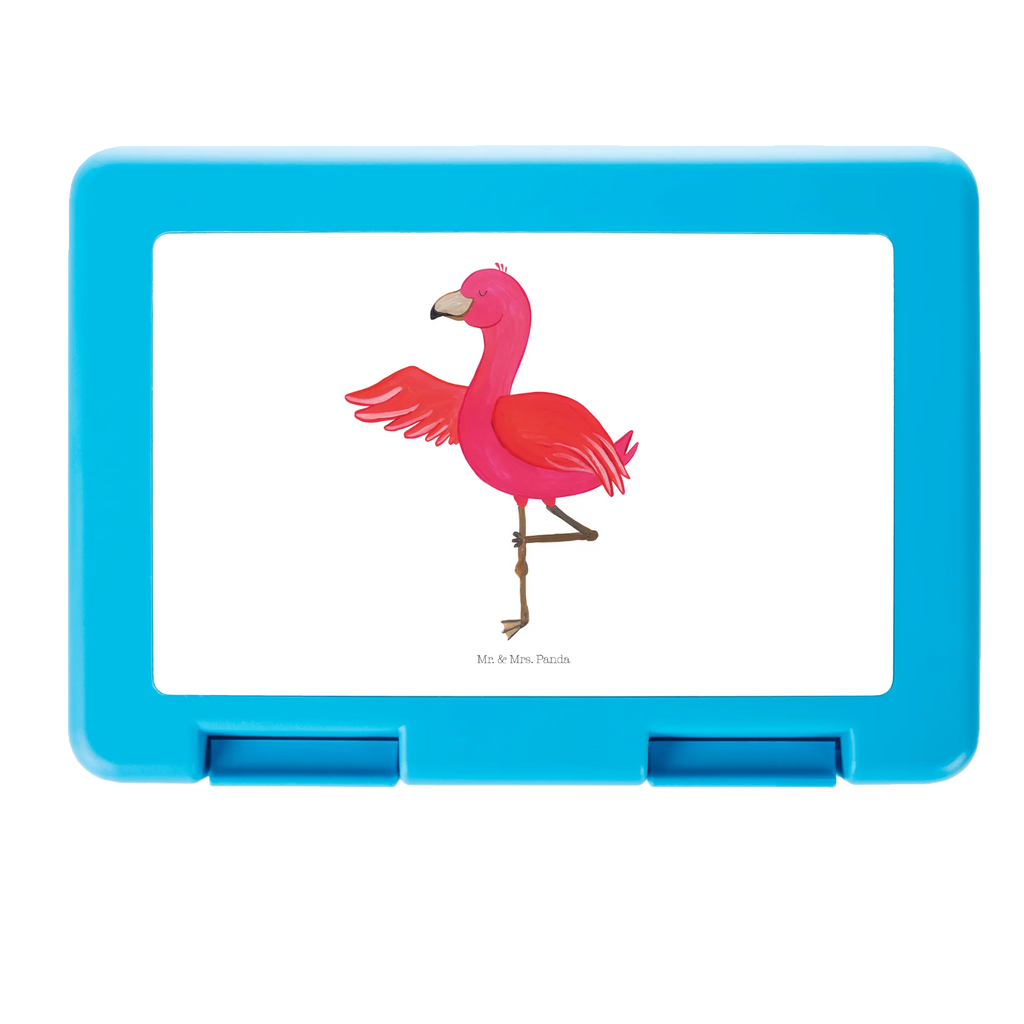 Brotdose Flamingo Yoga Brotbox, Snackbox, Lunch box, Butterbrotdose, Brotzeitbox, Flamingo, Vogel, Yoga, Namaste, Achtsamkeit, Yoga-Übung, Entspannung, Ärger, Aufregen, Tiefenentspannung