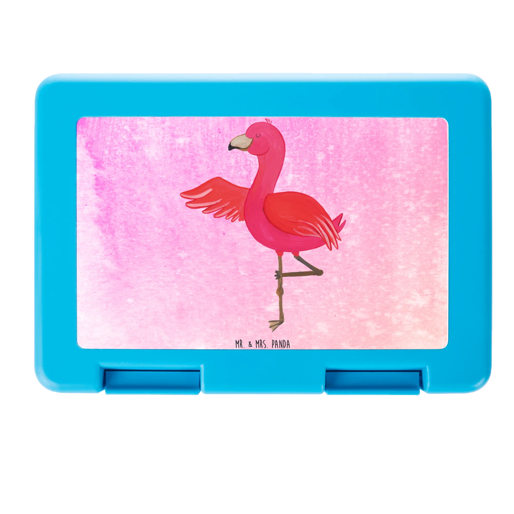 Brotdose Flamingo Yoga Brotbox, Snackbox, Lunch box, Butterbrotdose, Brotzeitbox, Flamingo, Vogel, Yoga, Namaste, Achtsamkeit, Yoga-Übung, Entspannung, Ärger, Aufregen, Tiefenentspannung