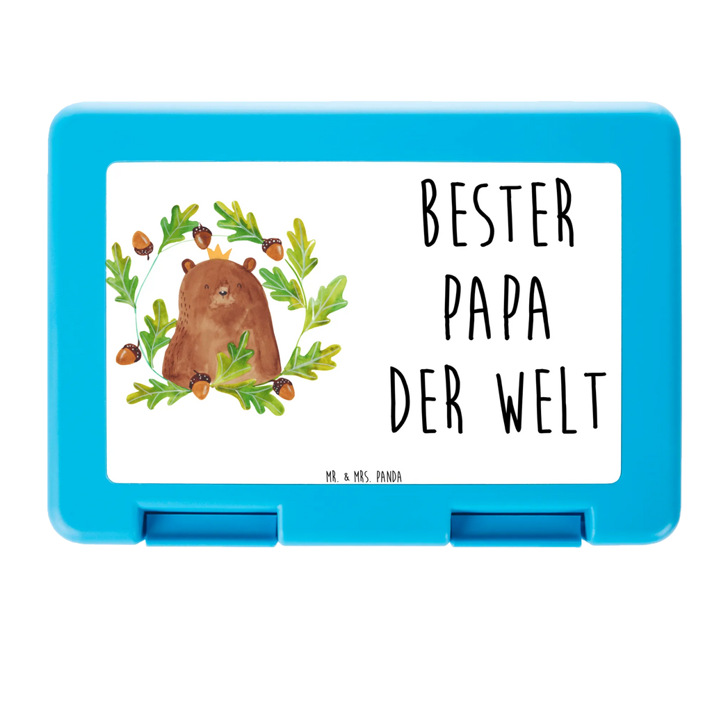 Brotdose Bär König Brotbox, Snackbox, Lunch box, Butterbrotdose, Brotzeitbox, Bär, Teddy, Teddybär, Papa, Papa Bär, bester Vater, bester Papa, weltbester Papa, Vatertag, Vater, Dad, Daddy, Papi