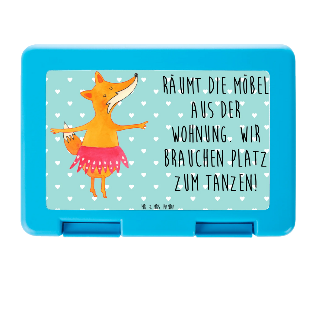 Brotdose Fuchs Ballerina Brotbox, Snackbox, Lunch box, Butterbrotdose, Brotzeitbox, Fuchs, Fuchs Spruch, Füchse, Füchsin, Ballerina, Ballett, Tänzerin, Tanzen, Party, Einladung, Geburtstag