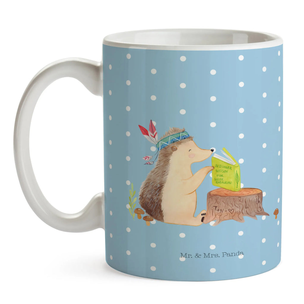 Tasse Igel Indianer Tasse, Kaffeetasse, Teetasse, Becher, Kaffeebecher, Teebecher, Keramiktasse, Porzellantasse, Büro Tasse, Geschenk Tasse, Tasse Sprüche, Tasse Motive, Kaffeetassen, Tasse bedrucken, Designer Tasse, Cappuccino Tassen, Schöne Teetassen, Waldtiere, Tiere, Igel, Indianer, Abenteuer, Lagerfeuer, Camping