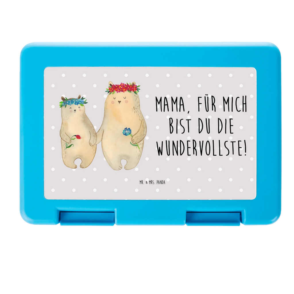 Brotdose Bären mit Blumenkranz Brotbox, Snackbox, Lunch box, Butterbrotdose, Brotzeitbox, Familie, Vatertag, Muttertag, Bruder, Schwester, Mama, Papa, Oma, Opa, Bär, Bären, Mutter, Mutti, Mami, Lieblingsmensch, Lieblingsmama, beste Mutter, weltbeste Mama, Geschenk Mama. Muttertag, Tochter, Kind, Kinder, Töchter, Family, Vorbild