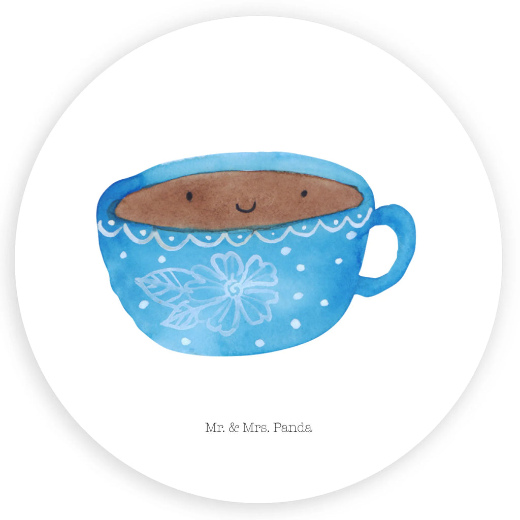 Rund Aufkleber Kaffee Tasse Sticker, Aufkleber, Etikett, Kinder, rund, Tiermotive, Gute Laune, lustige Sprüche, Tiere, Kaffee, Tasse, Liebe, Geschmack, Genuss, Glücklich