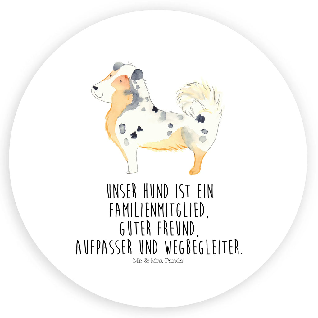 Rund Aufkleber Australien Shepherd Sticker, Aufkleber, Etikett, Hund, Hundemotiv, Haustier, Hunderasse, Tierliebhaber, Hundebesitzer, Sprüche, Australien Shepherd, Shepherd, Hundeliebe, Familienhund, Spruch