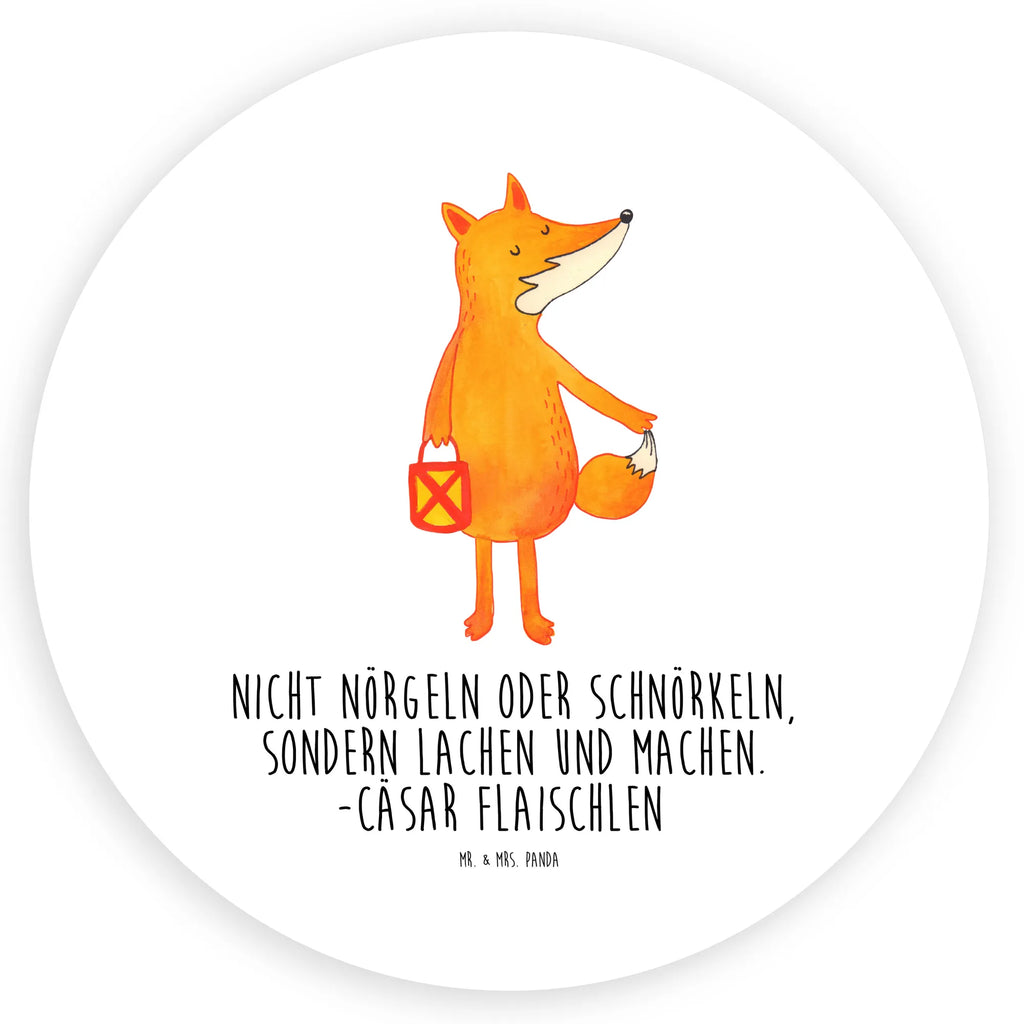 Rund Aufkleber Fuchs Laterne Sticker, Aufkleber, Etikett, Fuchs, Füchse, Spruch trösten, Liebeskummer Spruch, Laterne, Sankt Martin, Laternenumzug, Aufmuntern, Cäsar Otto Hugo Flaischlen