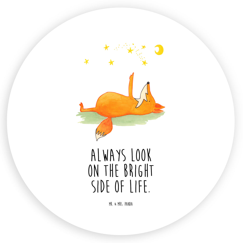 Rund Aufkleber Fuchs Sterne Sticker, Aufkleber, Etikett, Fuchs, Füchse, tröstende Worte, Spruch positiv, Spruch schön, Romantik, Always Look on the Bright Side of Life