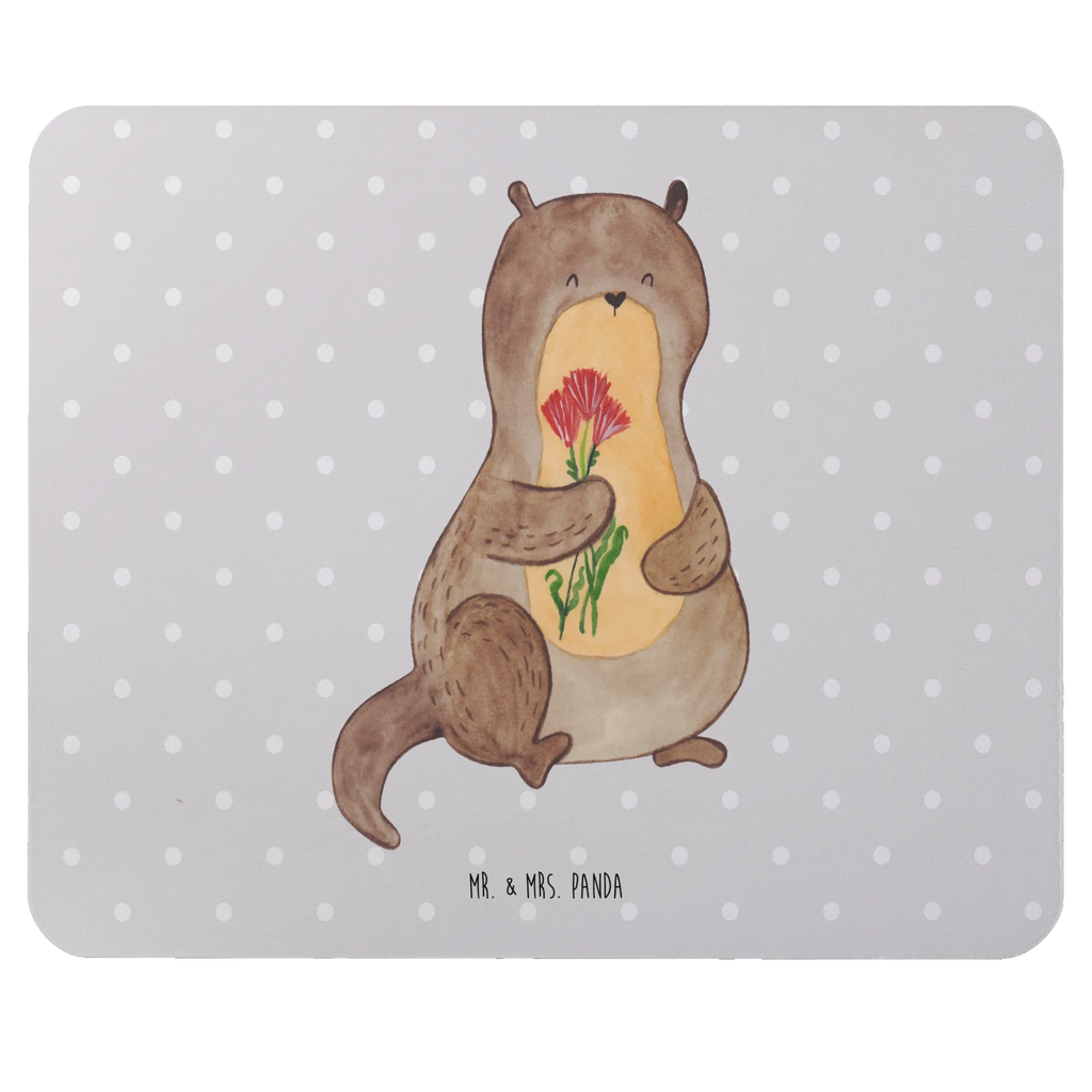 Mauspad Otter Blumenstrauß Mousepad, Computer zubehör, Büroausstattung, PC Zubehör, Arbeitszimmer, Mauspad, Einzigartiges Mauspad, Designer Mauspad, Mausunterlage, Mauspad Büro, Otter, Fischotter, Seeotter, Otter Seeotter See Otter