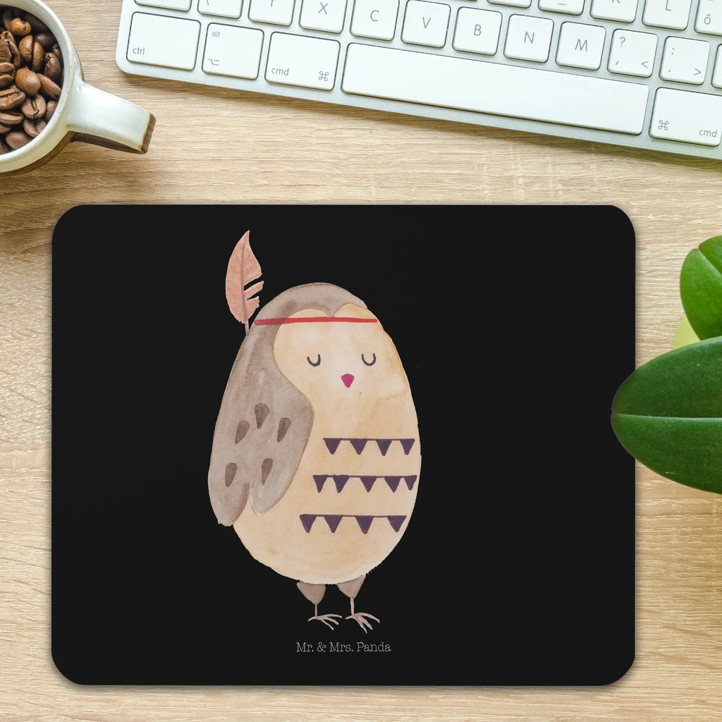 Mauspad Eule Federschmuck Mousepad, Computer zubehör, Büroausstattung, PC Zubehör, Arbeitszimmer, Mauspad, Einzigartiges Mauspad, Designer Mauspad, Mausunterlage, Mauspad Büro, Eule, Eule Deko, Owl, Das Leben ist ein Abenteuer, Reisespruch, Federschmuck, Dekoration