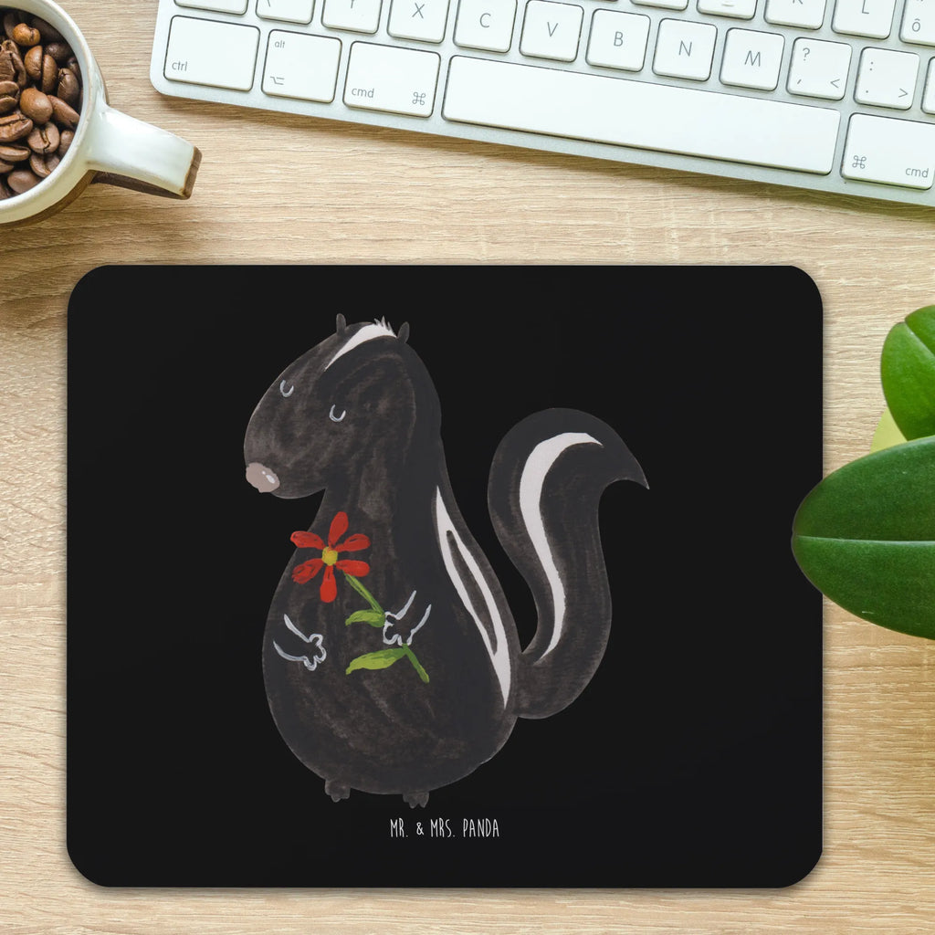 Mauspad Stinktier Blume Mousepad, Computer zubehör, Büroausstattung, PC Zubehör, Arbeitszimmer, Mauspad, Einzigartiges Mauspad, Designer Mauspad, Mausunterlage, Mauspad Büro, Stinktier, Skunk, Wildtier, Raubtier, Stinker, Stinki, Tagträumer, verträumt, Dreams, Träume