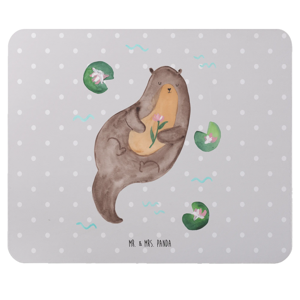 Mauspad Otter Seerose Mousepad, Computer zubehör, Büroausstattung, PC Zubehör, Arbeitszimmer, Mauspad, Einzigartiges Mauspad, Designer Mauspad, Mausunterlage, Mauspad Büro, Otter, Fischotter, Seeotter, Otter Seeotter See Otter