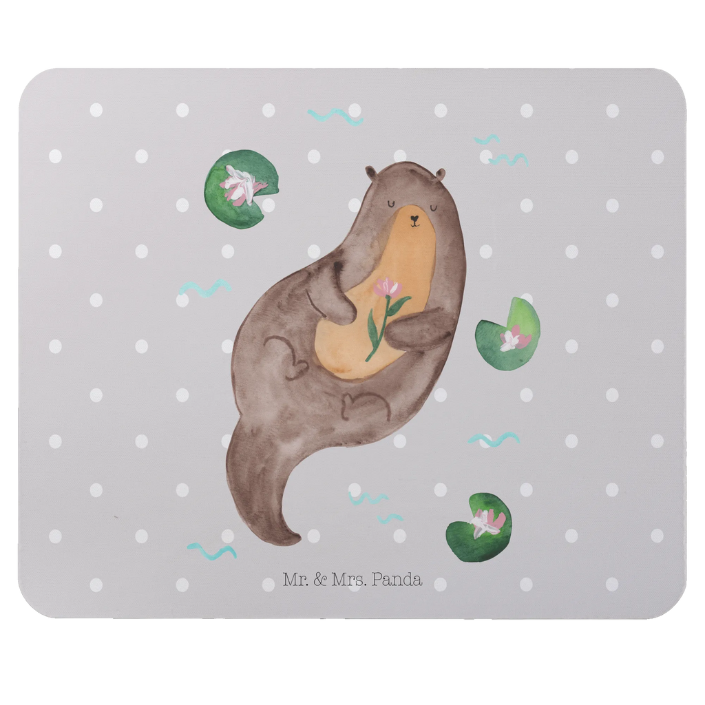 Mauspad Otter Seerose Mousepad, Computer zubehör, Büroausstattung, PC Zubehör, Arbeitszimmer, Mauspad, Einzigartiges Mauspad, Designer Mauspad, Mausunterlage, Mauspad Büro, Otter, Fischotter, Seeotter, Otter Seeotter See Otter