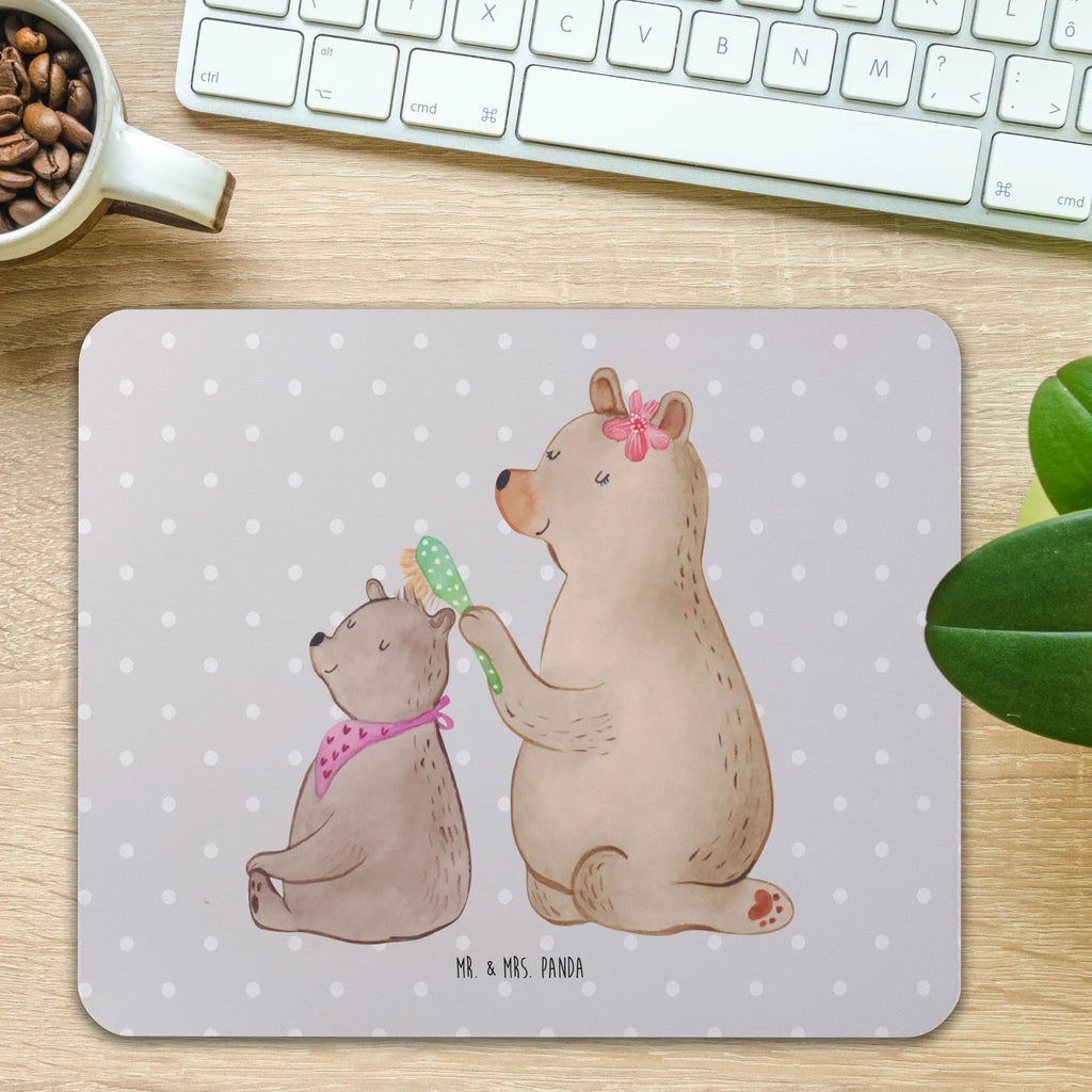 Mauspad Bär mit Kind Mousepad, Computer zubehör, Büroausstattung, PC Zubehör, Arbeitszimmer, Mauspad, Einzigartiges Mauspad, Designer Mauspad, Mausunterlage, Mauspad Büro, Familie, Vatertag, Muttertag, Bruder, Schwester, Mama, Papa, Oma, Opa, Geschenk, Mutti, Mutter