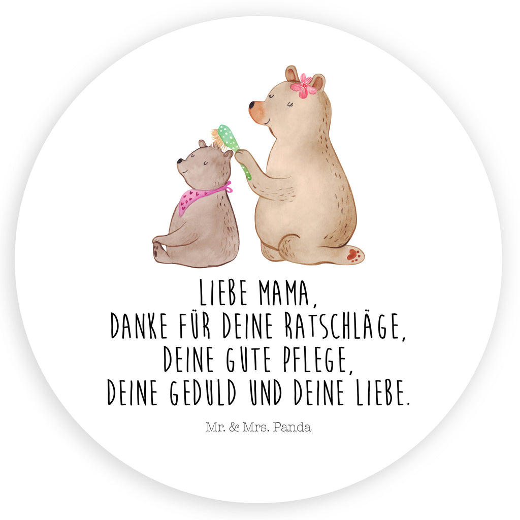 Rund Aufkleber Bär mit Kind Sticker, Aufkleber, Etikett, Familie, Vatertag, Muttertag, Bruder, Schwester, Mama, Papa, Oma, Opa, Geschenk, Mutti, Mutter