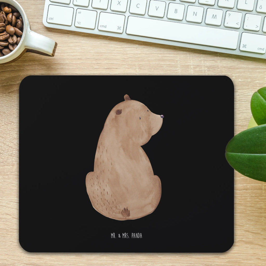 Mauspad Bär Schulterblick Mousepad, Computer zubehör, Büroausstattung, PC Zubehör, Arbeitszimmer, Mauspad, Einzigartiges Mauspad, Designer Mauspad, Mausunterlage, Mauspad Büro, Bär, Teddy, Teddybär, Selbstachtung, Weltansicht, Motivation, Bären, Bärenliebe, Weisheit