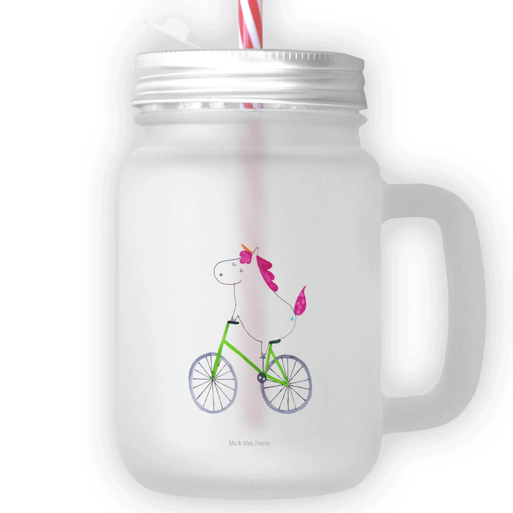 Trinkglas Mason Jar Einhorn Radfahrer Mason Jar, Glas, Trinkglas, Henkelglas, Sommerglas, Einmachglas, Cocktailglas, Cocktail-Glas, Mason Jar Trinkglas, Satiniertes Glas, Retro-Glas, Strohhalm Glas, Schraubdeckel Glas, Sommerparty Einrichtung, Einhorn, Einhörner, Einhorn Deko, Unicorn, Radfahren, Radfahrer, Rad, Bike, Feenstaub, Konfetti, Luxusproblem, Kummer, Liebeskummer