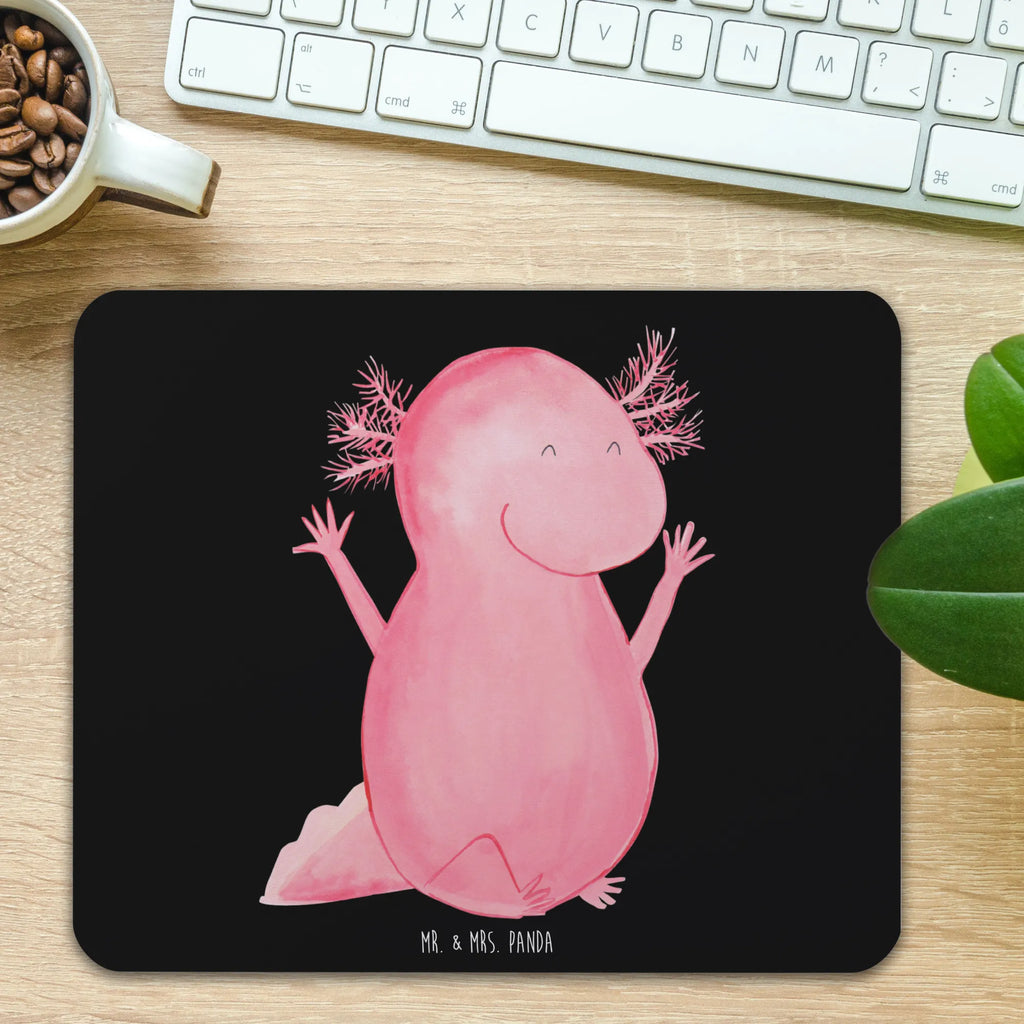 Mauspad Axolotl Hurra Mousepad, Computer zubehör, Büroausstattung, PC Zubehör, Arbeitszimmer, Mauspad, Einzigartiges Mauspad, Designer Mauspad, Mausunterlage, Mauspad Büro, Axolotl, Molch, Axolot, Schwanzlurch, Lurch, Lurche, fröhlich, Spaß, Freude, Motivation, Zufriedenheit