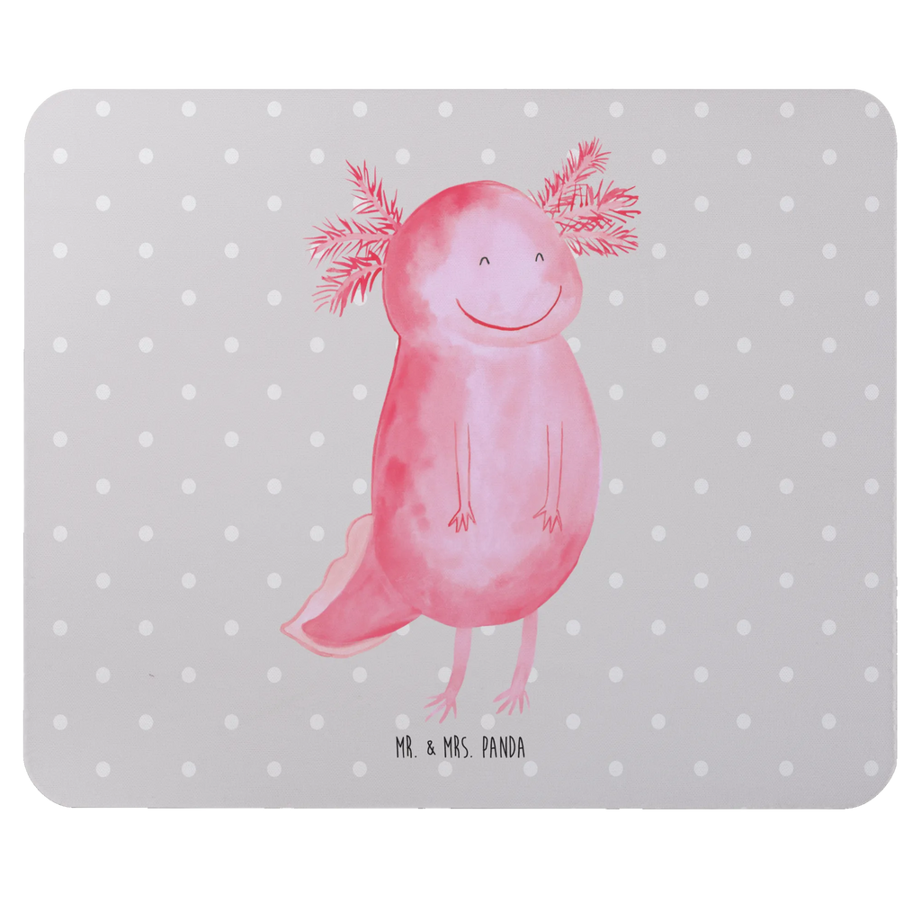 Mauspad Axolotl glücklich Mousepad, Computer zubehör, Büroausstattung, PC Zubehör, Arbeitszimmer, Mauspad, Einzigartiges Mauspad, Designer Mauspad, Mausunterlage, Mauspad Büro, Axolotl, Molch, Axolot, Schwanzlurch, Lurch, Lurche, Motivation, gute Laune