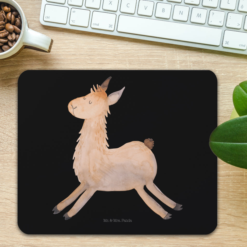 Mauspad Lama Springen Mousepad, Computer zubehör, Büroausstattung, PC Zubehör, Arbeitszimmer, Mauspad, Einzigartiges Mauspad, Designer Mauspad, Mausunterlage, Mauspad Büro, Lama, Alpaka, Lamas, Lieblingstag, Happy day, fröhlich, Glück, Freundin, Liebeskummer, Neustart, guten Morgen, Start, Prüfung, Abitur