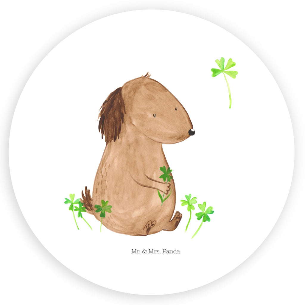 Rund Aufkleber Hund Kleeblatt Sticker, Aufkleber, Etikett, Hund, Hundemotiv, Haustier, Hunderasse, Tierliebhaber, Hundebesitzer, Sprüche, Kleeblatt, Glück, Tagträume, Motivation, Neuanfang, Geschenk, Glücksbringer, Selbstliebe, Achtsamkeit