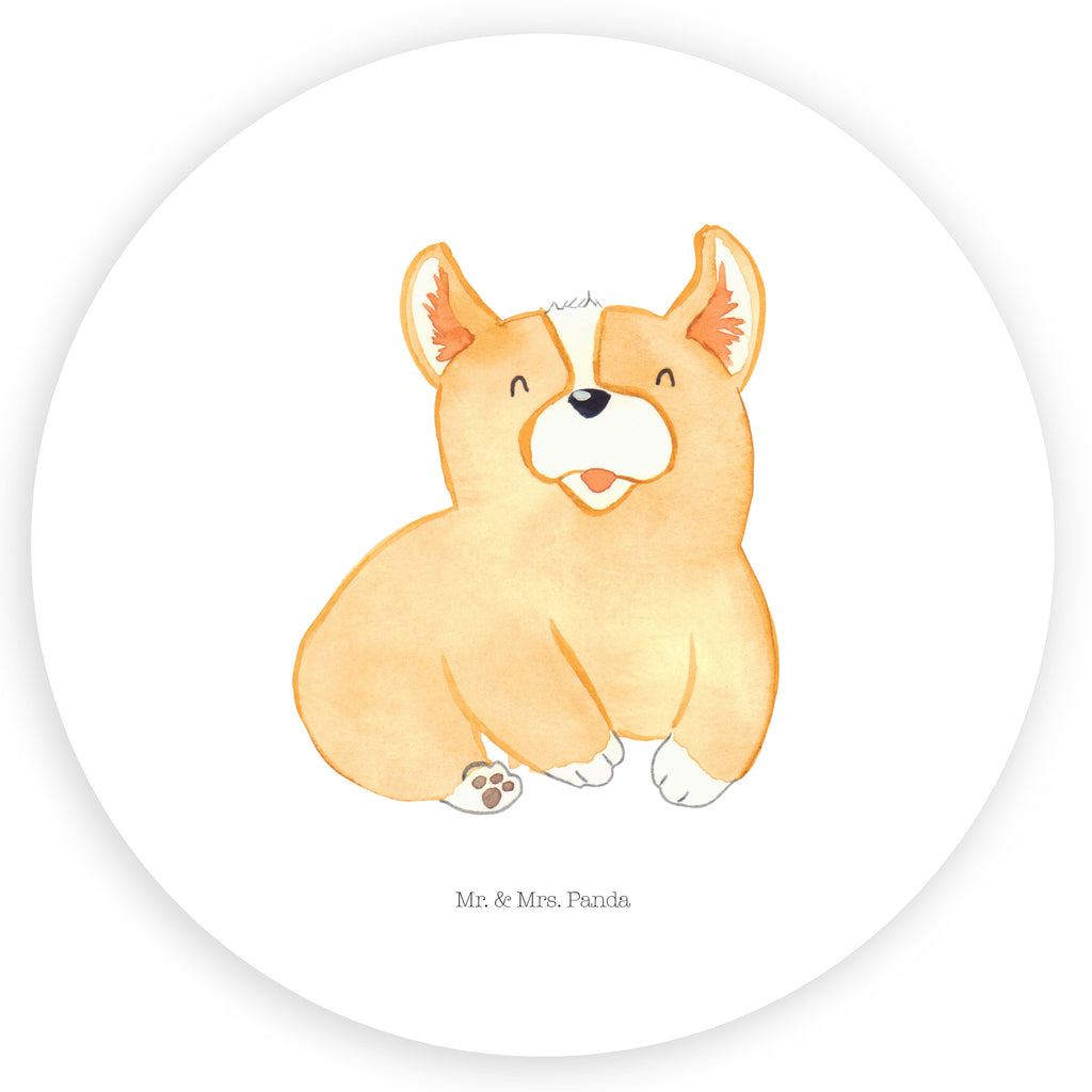 Rund Aufkleber Corgie Sticker, Aufkleber, Etikett, Hund, Hundemotiv, Haustier, Hunderasse, Tierliebhaber, Hundebesitzer, Sprüche, Corgie, Welsh Corgie Pembroke, britisch, Motivation, Spruch, Hundespruch, Lebensfreude