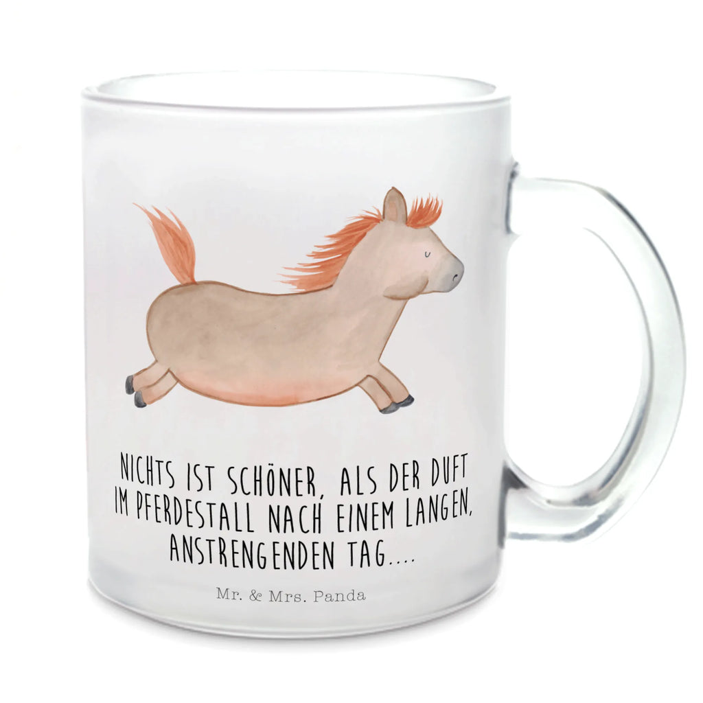 Teetasse Pferd springt Teetasse, Teeglas, Teebecher, Tasse mit Henkel, Tasse, Glas Teetasse, Teetasse aus Glas, Bauernhof, Hoftiere, Landwirt, Landwirtin, Pferd, Pony, Pferde, Stall, Pferdestall, ausreiten, reiten, Pferdebesitzer