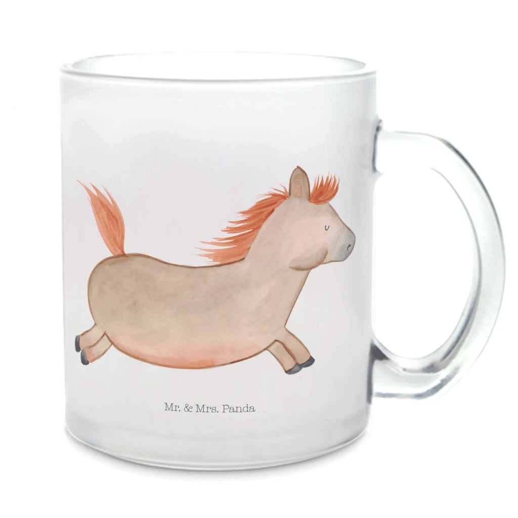 Teetasse Pferd springt Teetasse, Teeglas, Teebecher, Tasse mit Henkel, Tasse, Glas Teetasse, Teetasse aus Glas, Bauernhof, Hoftiere, Landwirt, Landwirtin, Pferd, Pony, Pferde, Stall, Pferdestall, ausreiten, reiten, Pferdebesitzer