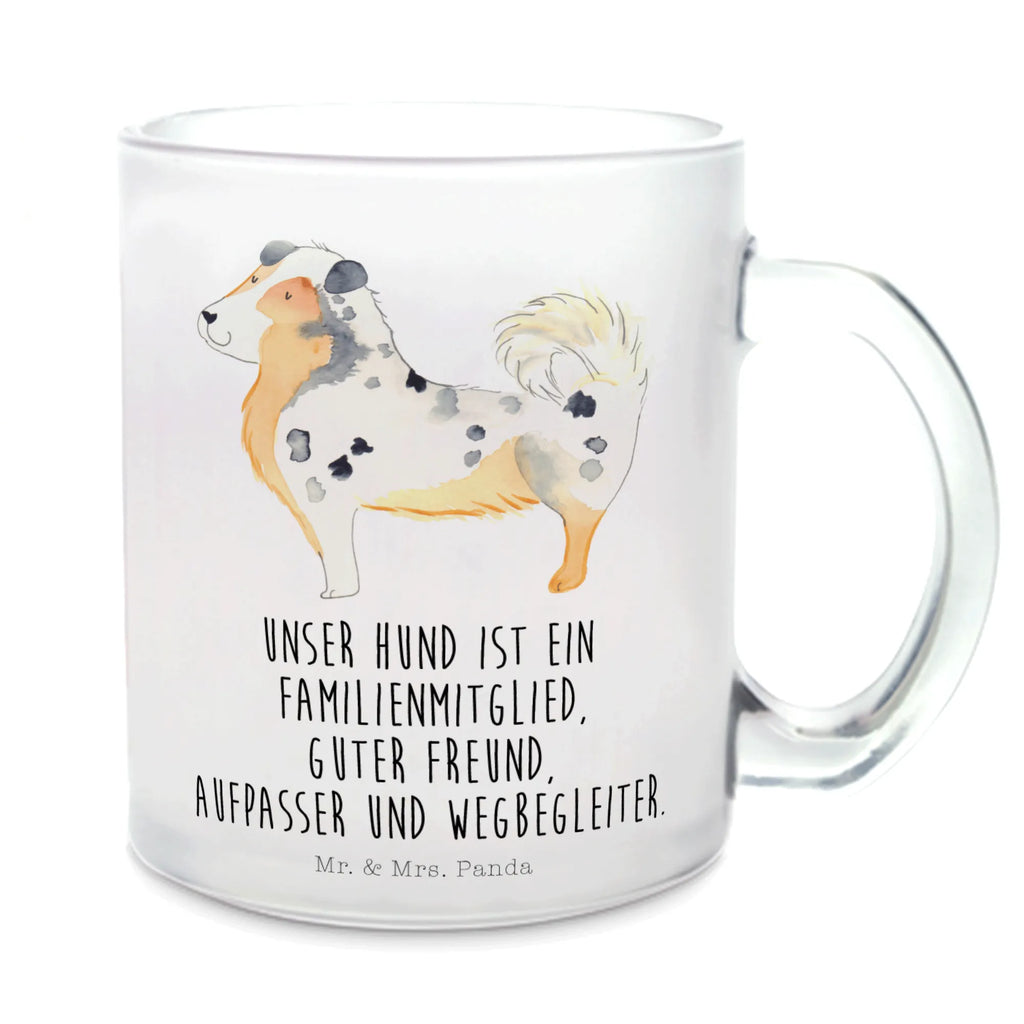 Teetasse Australien Shepherd Teetasse, Teeglas, Teebecher, Tasse mit Henkel, Tasse, Glas Teetasse, Teetasse aus Glas, Hund, Hundemotiv, Haustier, Hunderasse, Tierliebhaber, Hundebesitzer, Sprüche, Australien Shepherd, Shepherd, Hundeliebe, Familienhund, Spruch