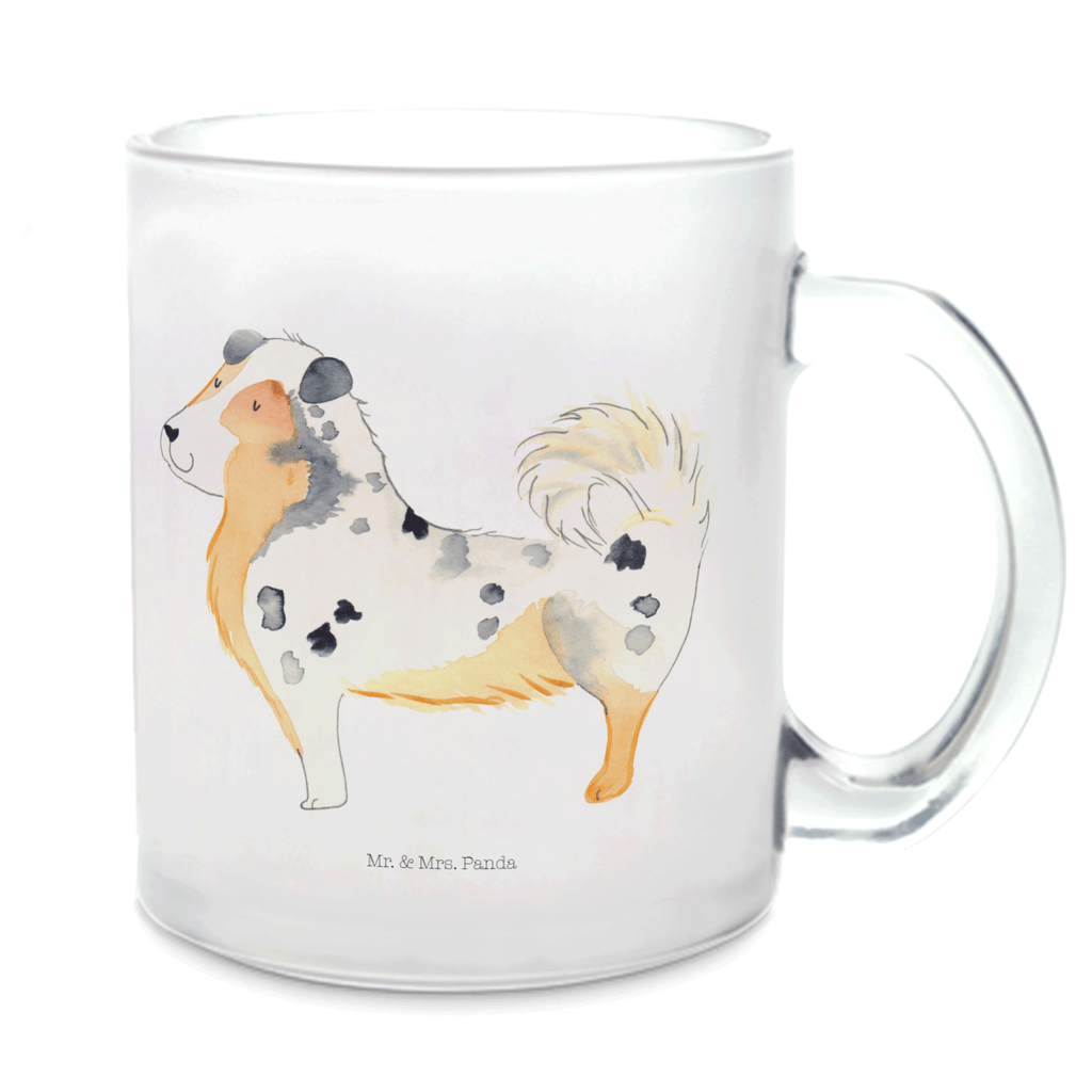 Teetasse Australien Shepherd Teetasse, Teeglas, Teebecher, Tasse mit Henkel, Tasse, Glas Teetasse, Teetasse aus Glas, Hund, Hundemotiv, Haustier, Hunderasse, Tierliebhaber, Hundebesitzer, Sprüche, Australien Shepherd, Shepherd, Hundeliebe, Familienhund, Spruch