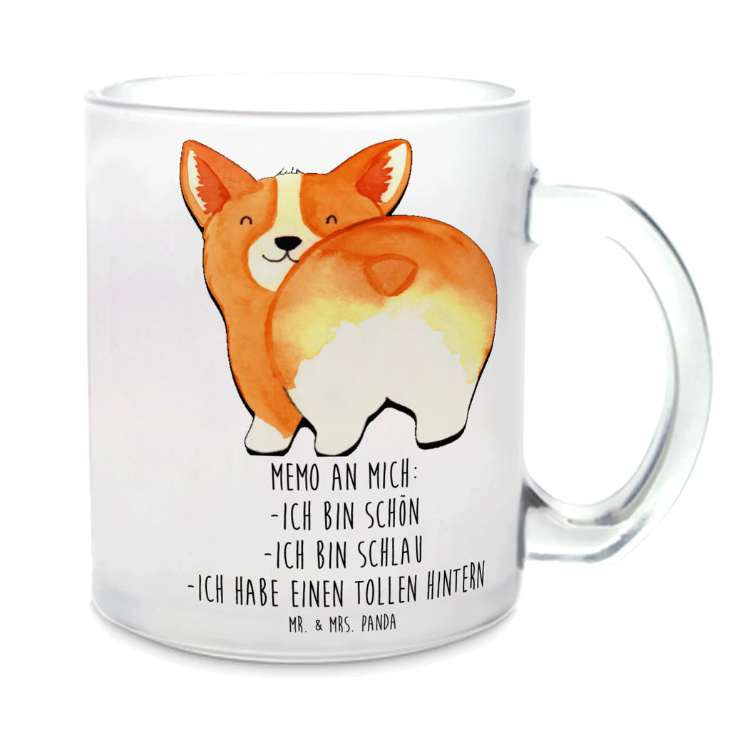 Teetasse Corgie Po Teetasse, Teeglas, Teebecher, Tasse mit Henkel, Tasse, Glas Teetasse, Teetasse aus Glas, Hund, Hundemotiv, Haustier, Hunderasse, Tierliebhaber, Hundebesitzer, Sprüche, Corgie, Hundeliebe, Motivation, Selbstliebe, Spruch