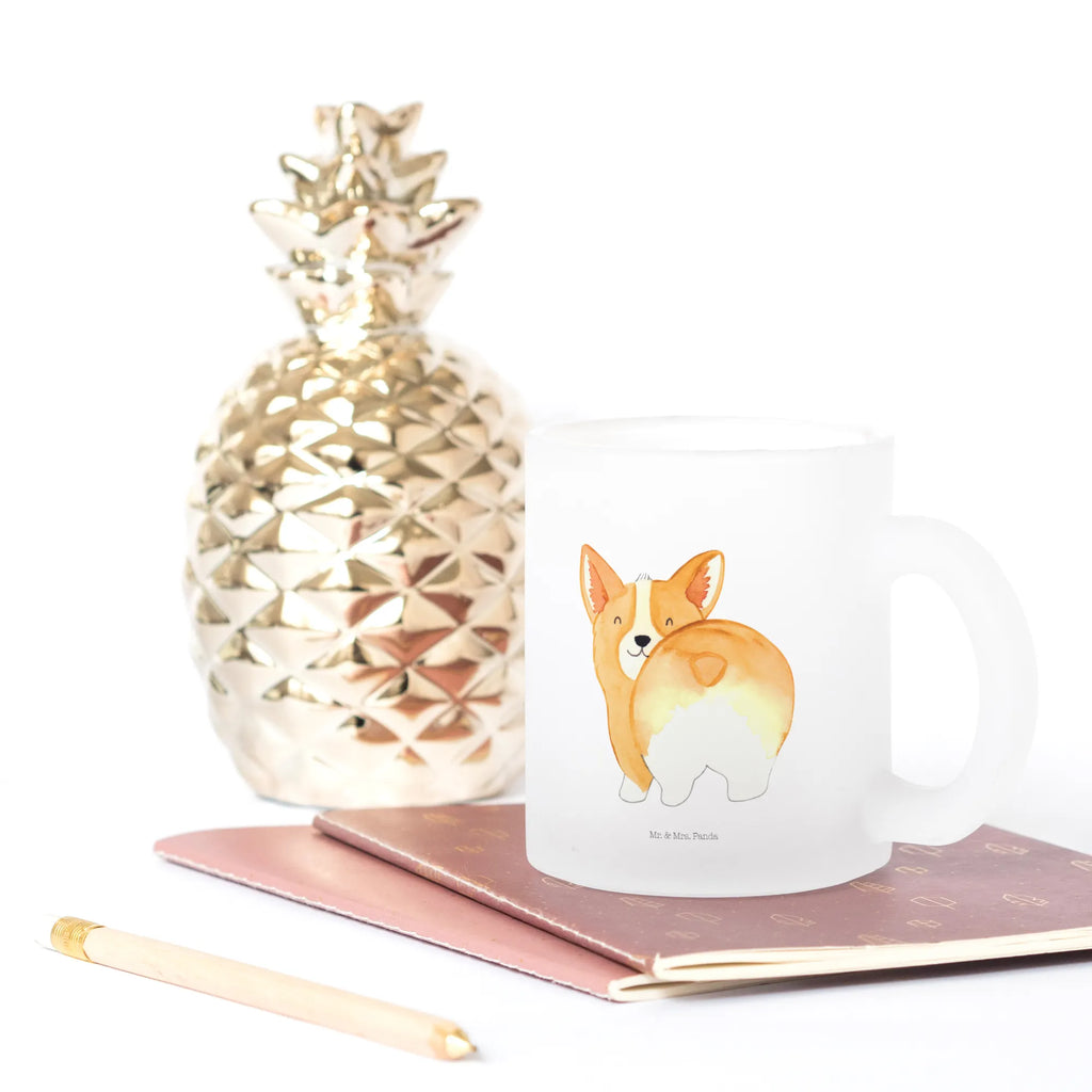 Teetasse Corgie Po Teetasse, Teeglas, Teebecher, Tasse mit Henkel, Tasse, Glas Teetasse, Teetasse aus Glas, Hund, Hundemotiv, Haustier, Hunderasse, Tierliebhaber, Hundebesitzer, Sprüche, Corgie, Hundeliebe, Motivation, Selbstliebe, Spruch